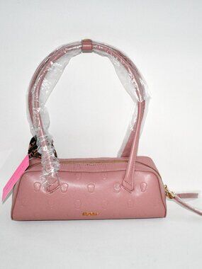 Betsey Johnson Skullicious East-West Satchel Bag in Blush #BJ38005M NWT
